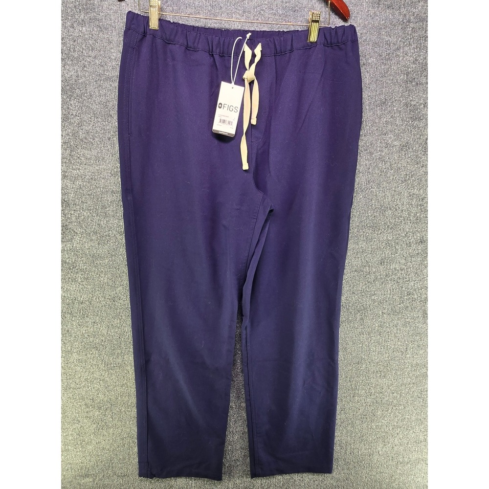 FIGS Pisco Basic Scrub Pants Navy Blue Technical Collection FM4500 Large NEW